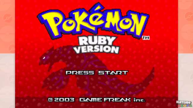 Pokemon Ruby And Sapphire GBA