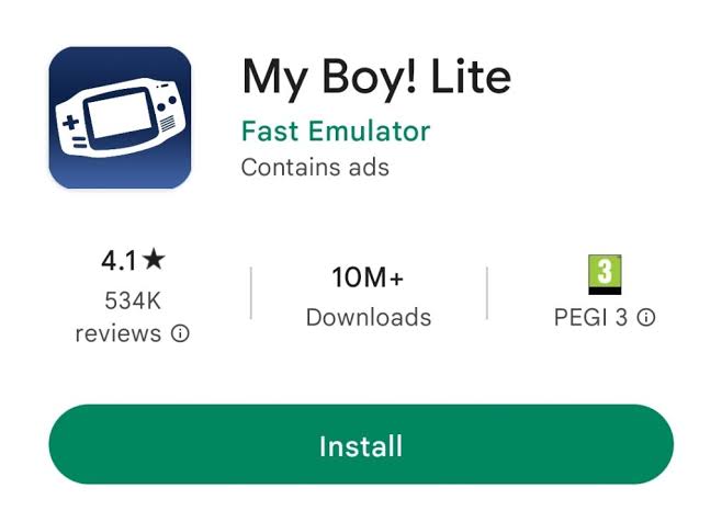 MyBoy GBA Emulator Premium Version for Android